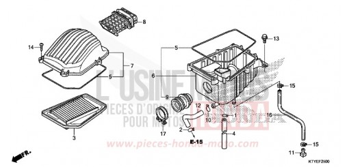 AIR CLEANER CBR125RSF de 2015